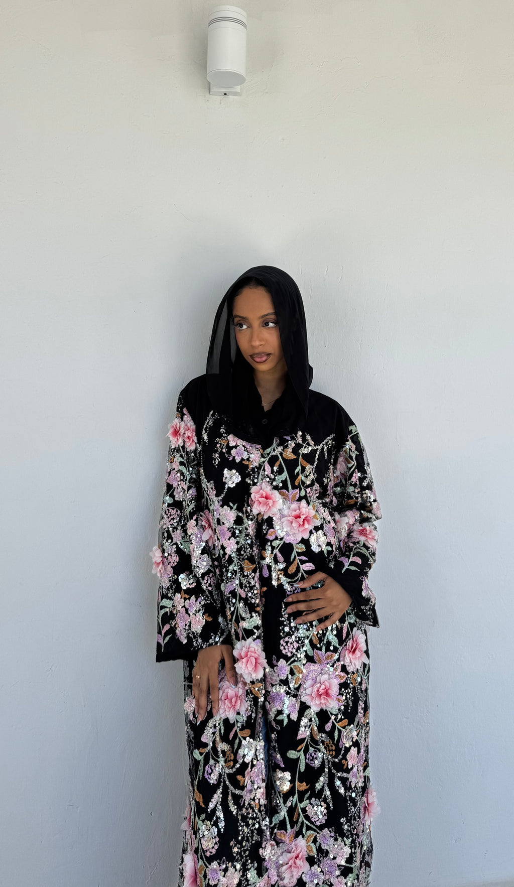 Noir Rose Abaya