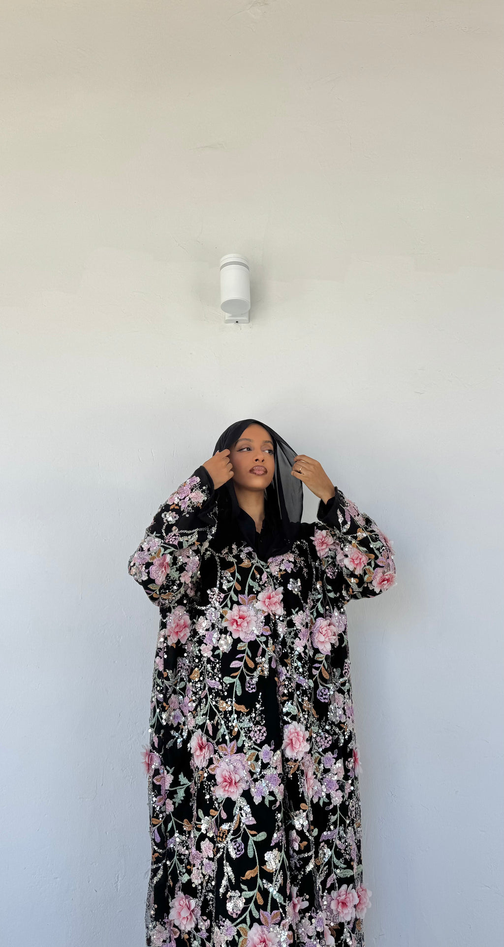Noir Rose Abaya