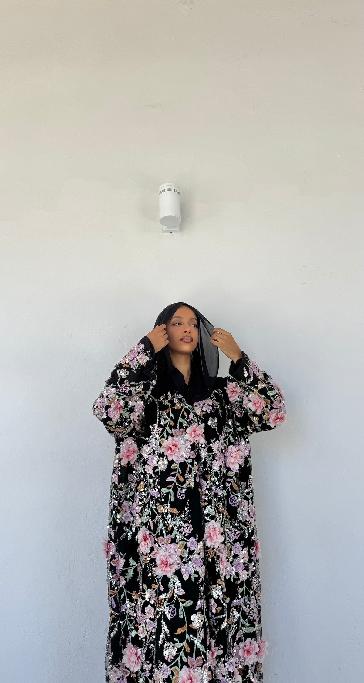 Noir Rose Abaya