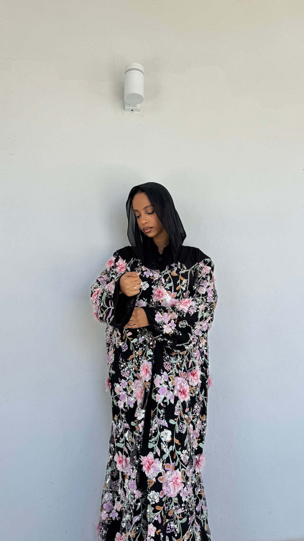 Noir Rose Abaya